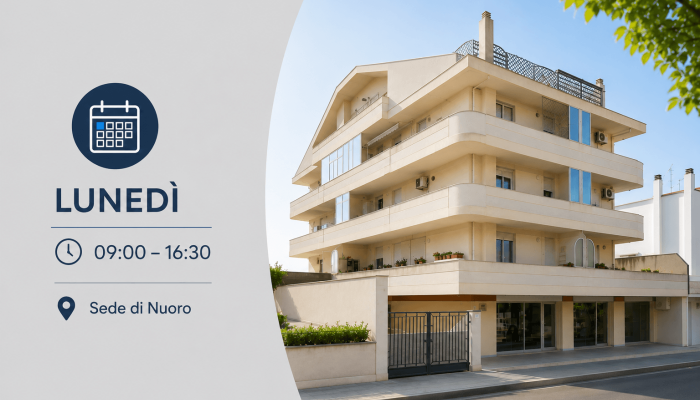 Modifica orario ufficio di Nuoro
